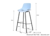 Ghế Quầy Bar Lưng Nhựa 271T