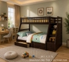 Giường Tầng Cho Bé 402T – Nâu