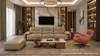 Sofa Băng Bọc Da Nhập Khẩu 1196T