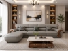 Sofa Gỗ Mun Bọc Da 1188T