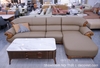 Sofa Gỗ Mun Bọc Da Bò Thật 1053T thiết kế sang trọng, bề thế cho phòng khách đẳng cấp