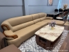 Sofa Gỗ Mun Da Bò Cao Cấp 1090T