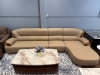 Sofa Gỗ Mun Da Bò Cao Cấp 1090T