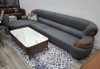 Sofa Gỗ Mun Da Bò Nhập Khẩu 1096T
