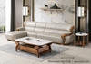 Sofa Gỗ Mun Da Bò Tiếp Xúc 1194T