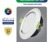 Đèn Âm Trần Diamond 10W Mặt Cong, Đổi Màu, Viền Bạc