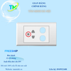 Ổ CẮM ĐƠN 2 CHẤU VỚI 2 LỖ E18U2XN