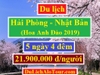 Tour du lịch Hải Phòng Nhật Bản mùa hoa anh đào 2019, tour Nhật Bản