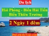 TOUR HẢI PHÒNG – BIỂN HẢI TIẾN – BIỂN THIÊN TRƯỜNG