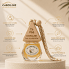 Chai Treo Tinh Dầu Xe Hơi CAROLINE 10ml - Hương Thiên Nhiên, Tự Khuếch Tán, Khử Mùi Ô Tô Cao Cấp