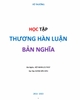 Sách  học tập thương hàn luận bản nghĩa