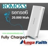 Pin sạc dự phòng Romoss Sense 6 - 20.000mAh