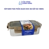 Hộp thực phẩm Likado inox 304 nắp gài trong suốt dung tích 420ml, 1000ml, 1600ml