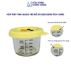 Hộp thủy tinh Likado trữ đồ ăn dặm cho bé có vạch chia, nắp silicone an toàn