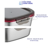 Hộp thực phẩm vuông Likado inox 304 dung tích 600ml, 1200ml, 2400ml