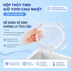 Hộp thủy tinh tròn Likado chịu nhiệt, nắp đậy kín, dùng được trong lò vi sóng
