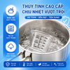 Hộp thủy tinh Likado trữ đồ ăn dặm cho bé có vạch chia, nắp silicone an toàn