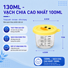 Hộp thủy tinh Likado trữ đồ ăn dặm cho bé có vạch chia, nắp silicone an toàn