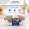 Hộp thực phẩm Likado inox 304 nắp gài trong suốt dung tích 420ml, 1000ml, 1600ml