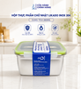 Hộp thực phẩm chữ nhật Likado inox 304 dung tích 350ml, 550ML, 850ml, 2800ml