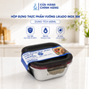 Hộp thực phẩm vuông Likado inox 304 dung tích 600ml, 1200ml, 2400ml