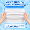 Khăn lau mặt dùng 1 lần spa (80 khăn) dạng rút LIKADO kích thước (20x20cm)(1 túi)