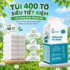 Khăn khô đa năng Likado 400 tờ 100% cotton kích thước 15*20cm