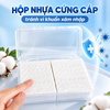 Bông tẩy trang Likado dạng hộp 150 miếng bông tự nhiên (6cm x 8cm)