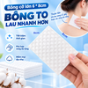 Bông tẩy trang Likado dạng hộp 150 miếng bông tự nhiên (6cm x 8cm)