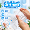 Khăn ướt không mùi cho bé Likado mới siêu mịn 1 hộp 100 miếng kt 15x20cm