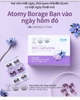 Viên uống tinh dầu hoa lưu ly cho các chị em rối loạn tiền kinh nguyệt, thiếu hụt nội tiết tố nữ, làm đẹp da và bảo vệ tế bào - (620mg x 60 viên) - Atomy Borage Oil - 애터미 그날엔 보라지유 - Атоми Бораго Ты в тот день
