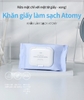 Khăn ướt tẩy trang mạnh mẽ và làm sạch sâu chỉ 1 miếng với ngay cả trang điểm đậm cùng dưỡng ẩm cao mà không gây kích ứng da - Atomy Cleansing Wipes - 애터미 클렌징 티슈 - Очищающие салфетки Atomy