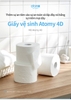 Khăn giấy vệ sinh cuộn 4D cao cấp Atomy  98mm x 35mm x 15 cuộn x 4 lốc