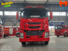 Xe chữa cháy Isuzu GIGA 12 khối nhìn chính diện phía trước với cabin kép bốn cửa