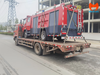 Xe chữa cháy Dongfeng 5 khối đặt trên xe chuyên chở khi vận chuyển về Việt Nam