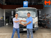Hình ảnh bàn giao xe nâng người Isuzu Socage 18T SPEED