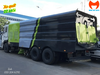 Thân và cửa sau xe quét đường Dongfeng nhìn từ phía sau bên trái