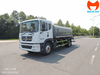 Xe xi téc phun nước Dongfeng D9 màu trắng xám nhìn từ góc trước bên trái