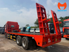 Hai thang đuôi dựng đứng và sàn chở máy HOWO MAX 4 chân