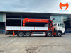 Thùng hàng và cẩu Kanglim KS5206 trên HOWO TX350 nhìn bên phải