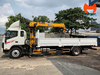 Toàn thân xe JAC N900 gắn cẩu XCMG nhìn ngang