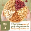 Mixed nuts 5 loại hạt dinh dưỡng Macca, Óc Chó Vàng, Óc Chó Đỏ, Hạt Điều, Hạnh Nhân hộp 500gr