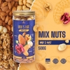 Mixed nuts 5 loại hạt dinh dưỡng Macca, Óc Chó Vàng, Óc Chó Đỏ, Hạt Điều, Hạnh Nhân hộp 500gr