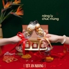 SET QUÀ 14 ( Gồm hộp quà, hạt macca, dâu sấy, khô bò )