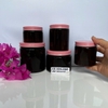 HỦ NHỰA NÂU 500gr / 300g / 250g / 200g / 100g ( SEAL LÓT TỰ DÍNH )  - Hủ Nâu nắp Đen đựng kem, Chiết Mỹ phẩm , thực phẩm
