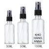 chai THUỶ TINH TRONG SUỐT Đựng tinh dầu 10ml/ 20ml/ 30ml/ 50ml/ 100ml - Lọ chiết Mỹ phẩm , chiết nước hoa xịt sương , bóp giọt - CHAI CHIẾT MỸ PHẨM , đựng nước Hoa