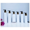 CHAI TRẮNG VÒI NHẤN XI ĐỒNG CAO CẤP  - Chai nhựa pet 100ml / 200ml / 250ml / 300ml  vòi pumb chiết Mỹ phẩm - CHAI PET NHỰA MÀU TRẮNG VÒI NHẤN ĐỰNG DẦU GỘI / DẦU XÃ