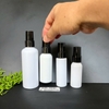 Chai PET Trắng XỊT SƯƠNG 100ml 50ml 30ml chiết Mỹ phẩm - Chai nhựa xịt giọt , vòi nhấn, nắp nhọn, nắp nhôm