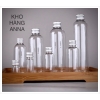 Chai pet NẮP NHÔM BẠC - chai Chiết trong suốt 30ml 50ml 100ml