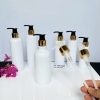 CHAI TRẮNG VÒI NHẤN XI ĐỒNG CAO CẤP  - Chai nhựa pet 100ml / 200ml / 250ml / 300ml  vòi pumb chiết Mỹ phẩm - CHAI PET NHỰA MÀU TRẮNG VÒI NHẤN ĐỰNG DẦU GỘI / DẦU XÃ